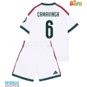 Billiga Real Madrid Eduardo Camavinga #6 Hemmatröja Barn 2026-27 Kortärmad (+ Korta byxor)